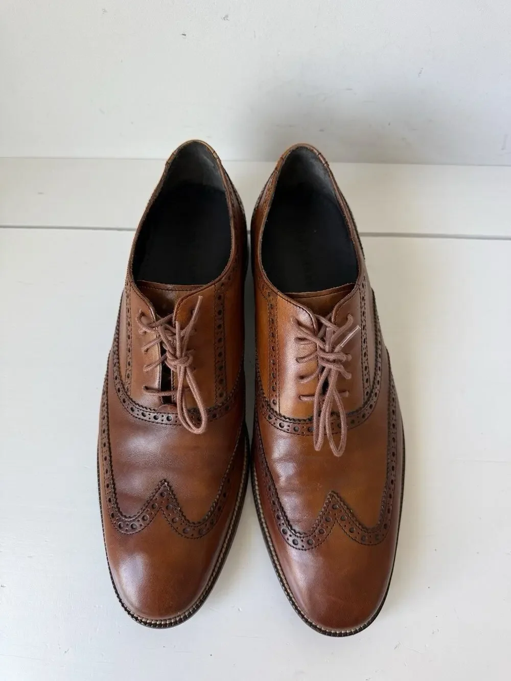 Cole Haan Air Madison Wingtip Oxford Brown Leather Shoes 11M